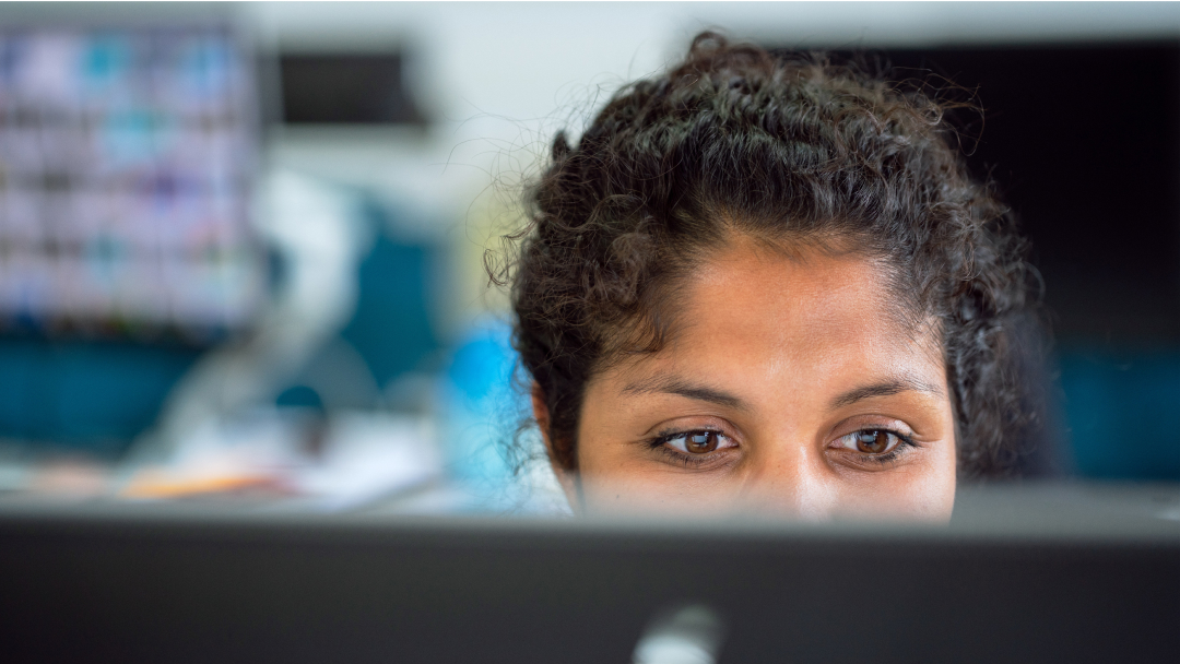 Woman on Computer